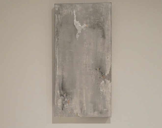Unikat - Acryl Bild mit Blatt-Silber, -Gold & -Kupfer | up.designed WerbeAtelier