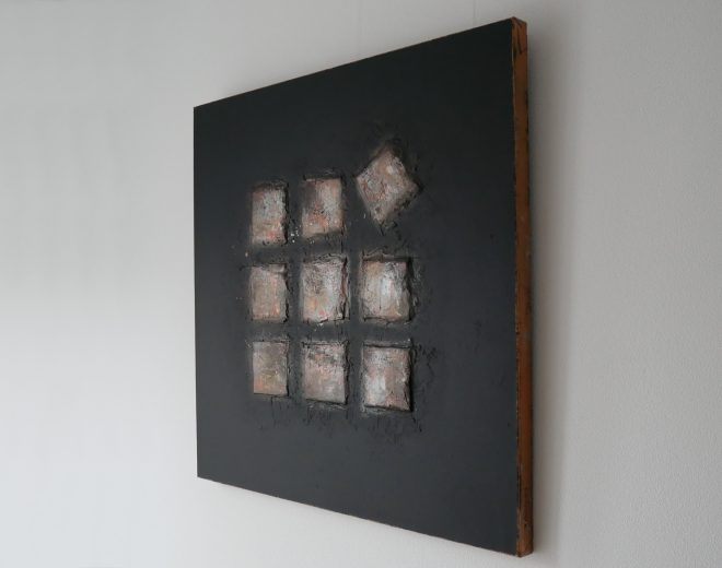 Acryl Bild, 80 x 80 cm, Metallic, Unikat - up.designed WerbeAtelier