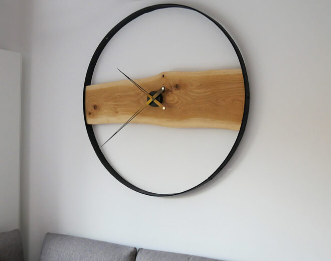 XXL Wanduhr, ca. 116 cm Ø - Unikat von up.designed aus Rheine
